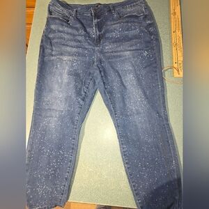 Judy blue Size 20W Relax relaxed fit paint splatter design jeans